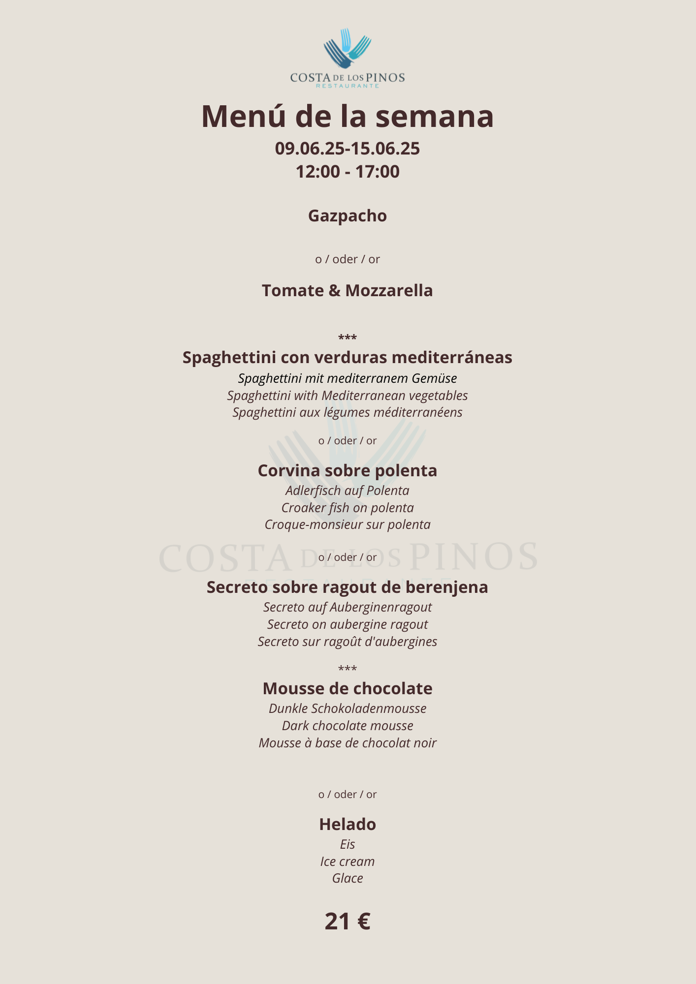menu del dia